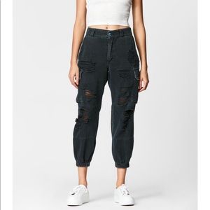 Carmar black cargo joggers